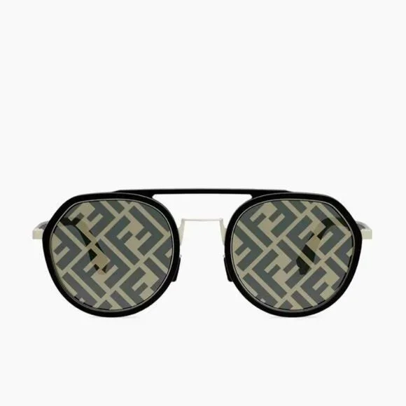 ?- New Authentic Fendi Pattern Pilot Men display picture 1